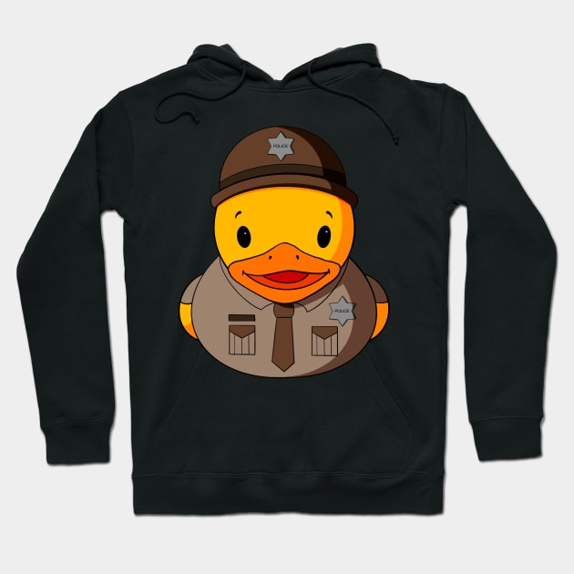 Police Rubber Duck Hoodie by Alisha Ober Designs